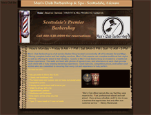 Tablet Screenshot of barbersinscottsdale.com